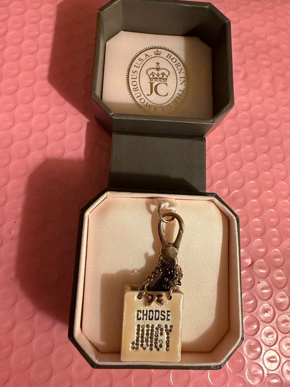 Juicy Couture shopping bag charm